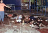 Вход на дискотеку "Дольфи". Считаные мгновенья после взрыва. Эта фотография не опубликована ни одним средством массовой информации мира.