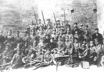 Одесский еврейский отряд самообороны. Фотография сделана в апреле 1918 г.